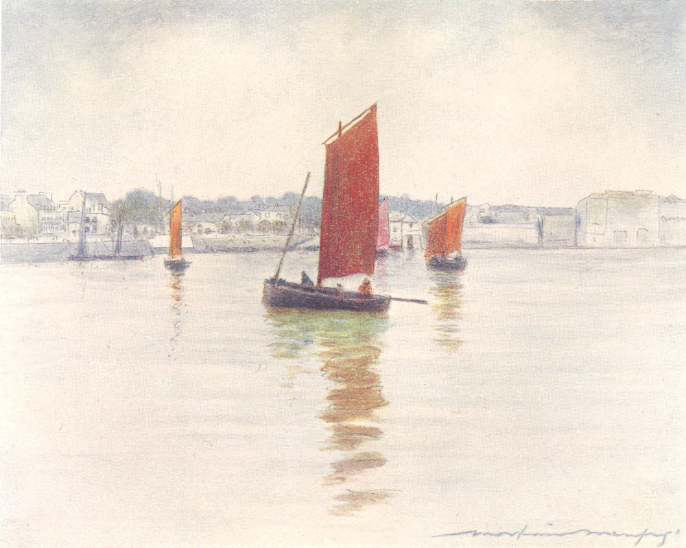 CÔTES-D'ARMOR BRITTANY BRETAGNE. Reflections 1905 old antique print picture